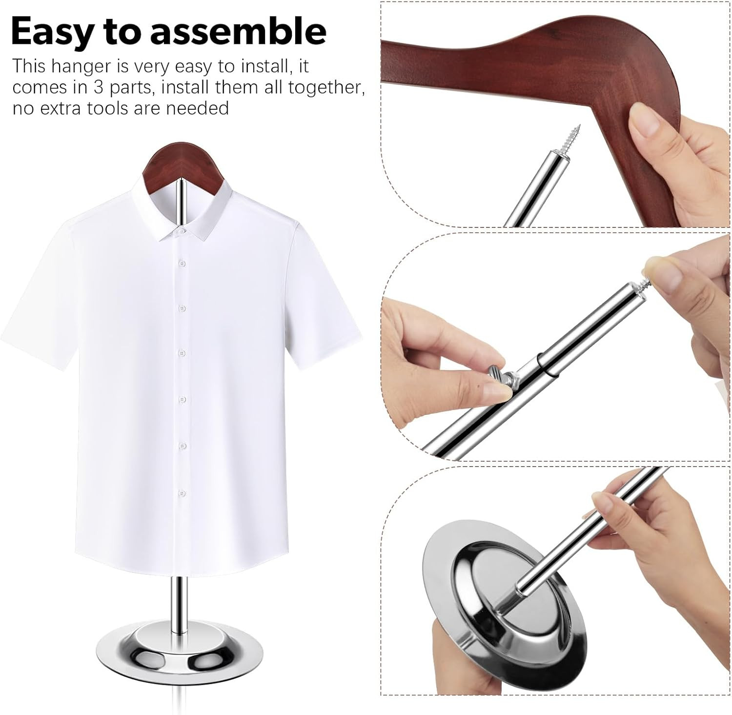 T Shirt Display Stand for Vendors, Adjustable Dress Form Mannequin Torso, Portab
