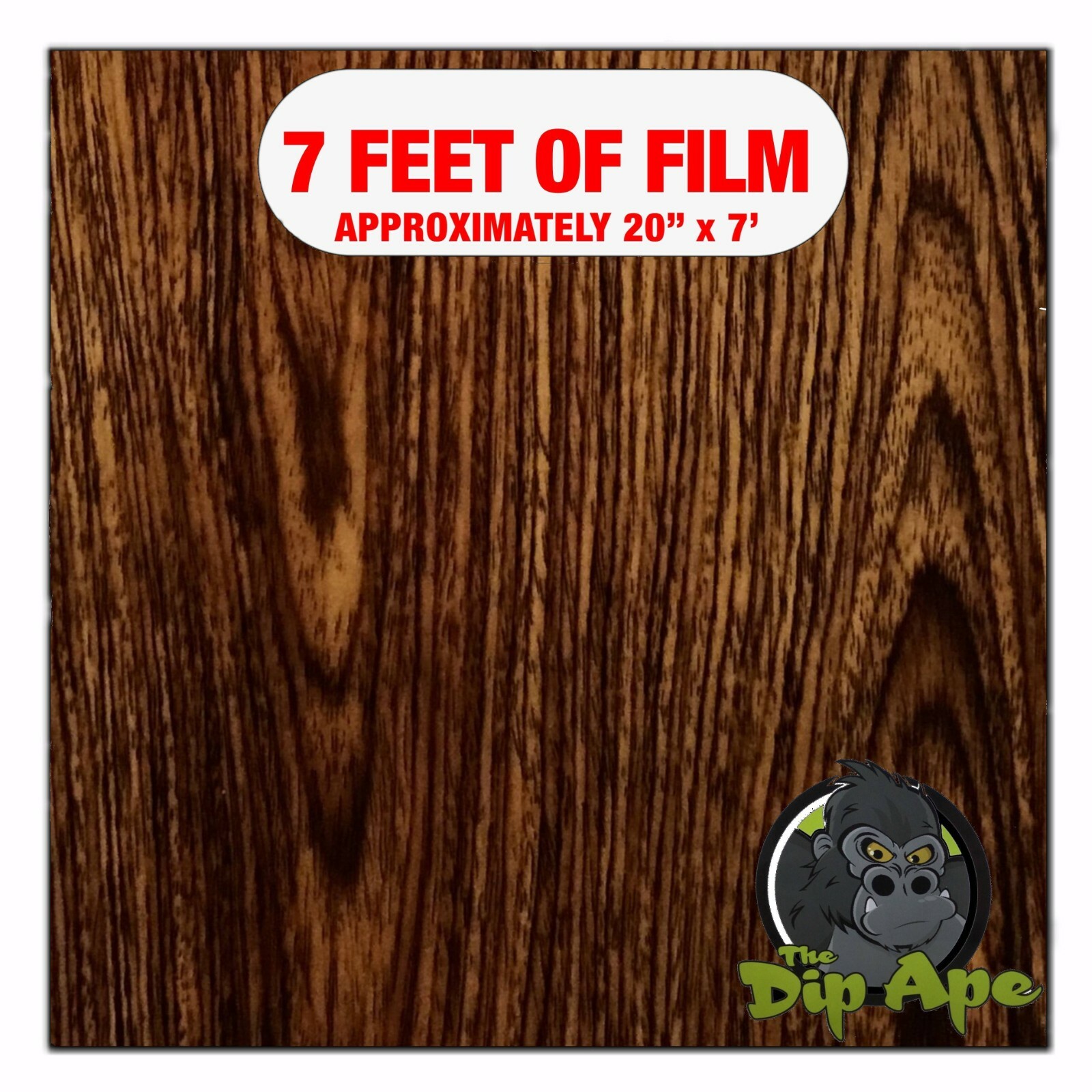 Hydrographic film Dark Straight Wood hydro dipping 7′ x 20″ hydro dip