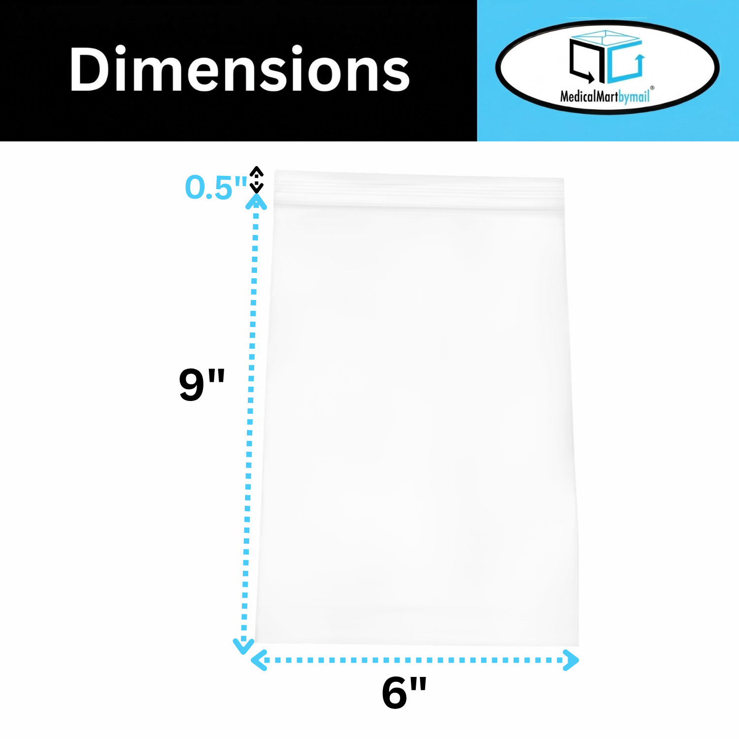 6″ x 9″ Heavy Duty Bag 4 MIL Resealable Zip Top Lock 6×9 Clear Plastic Bags 4000
