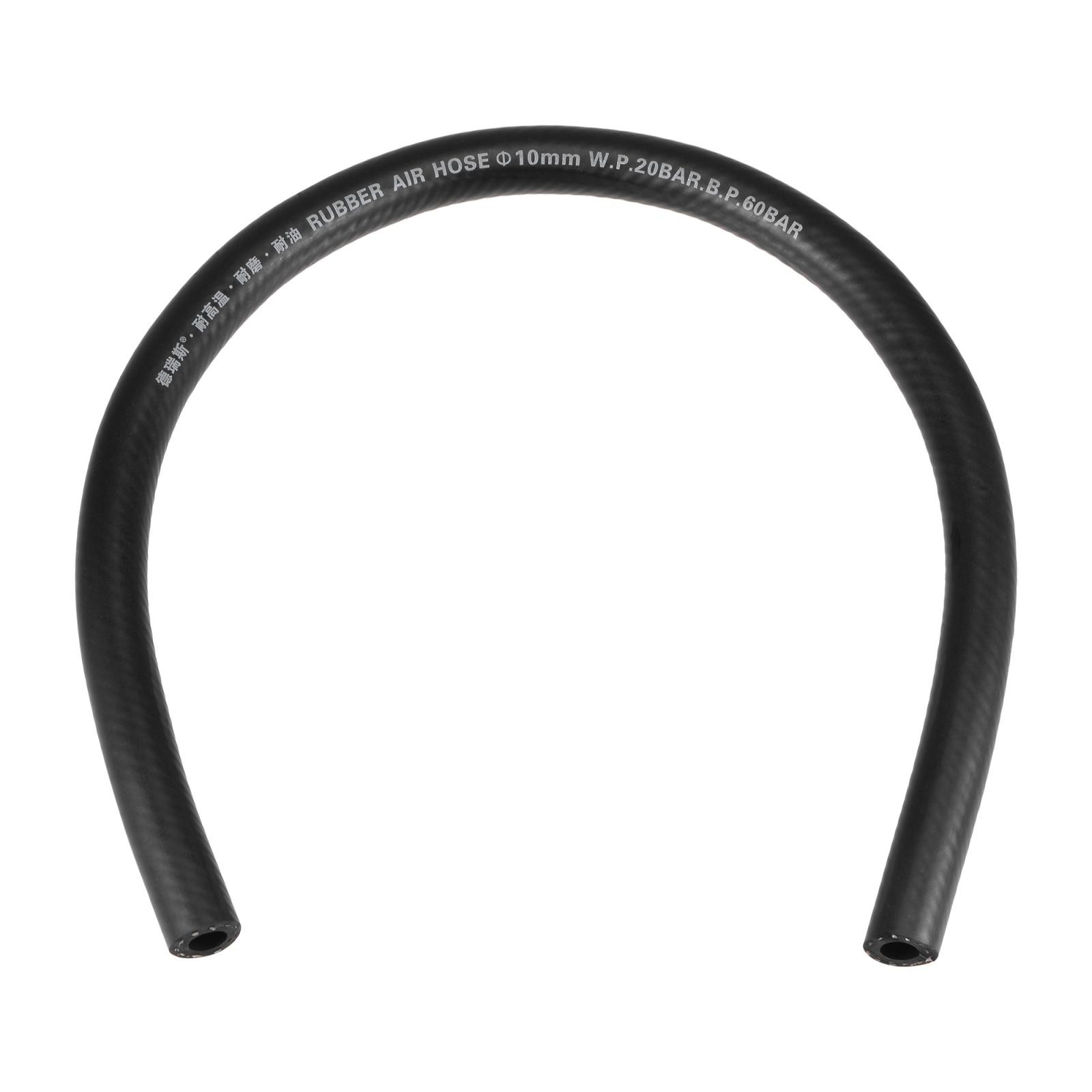 3/8″ ID Fuel Line Hose 2ft Black Rubber Oil Hose Tubing for Fuel System