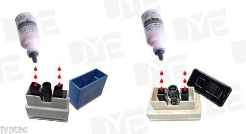 Revised JYP PA1040 Pre-Inked Rubber Stamp Red Ink