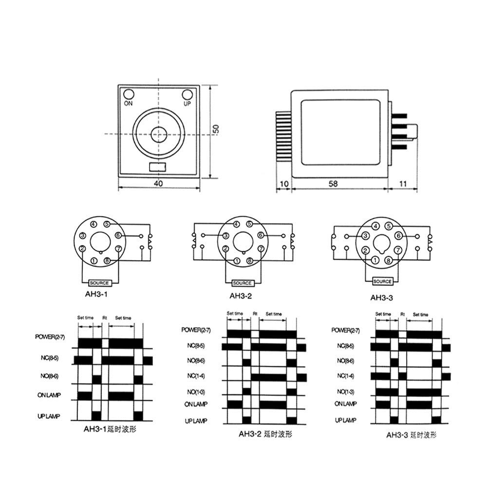 AC 220V 60Min Solid State Time Delay Relay with Socket