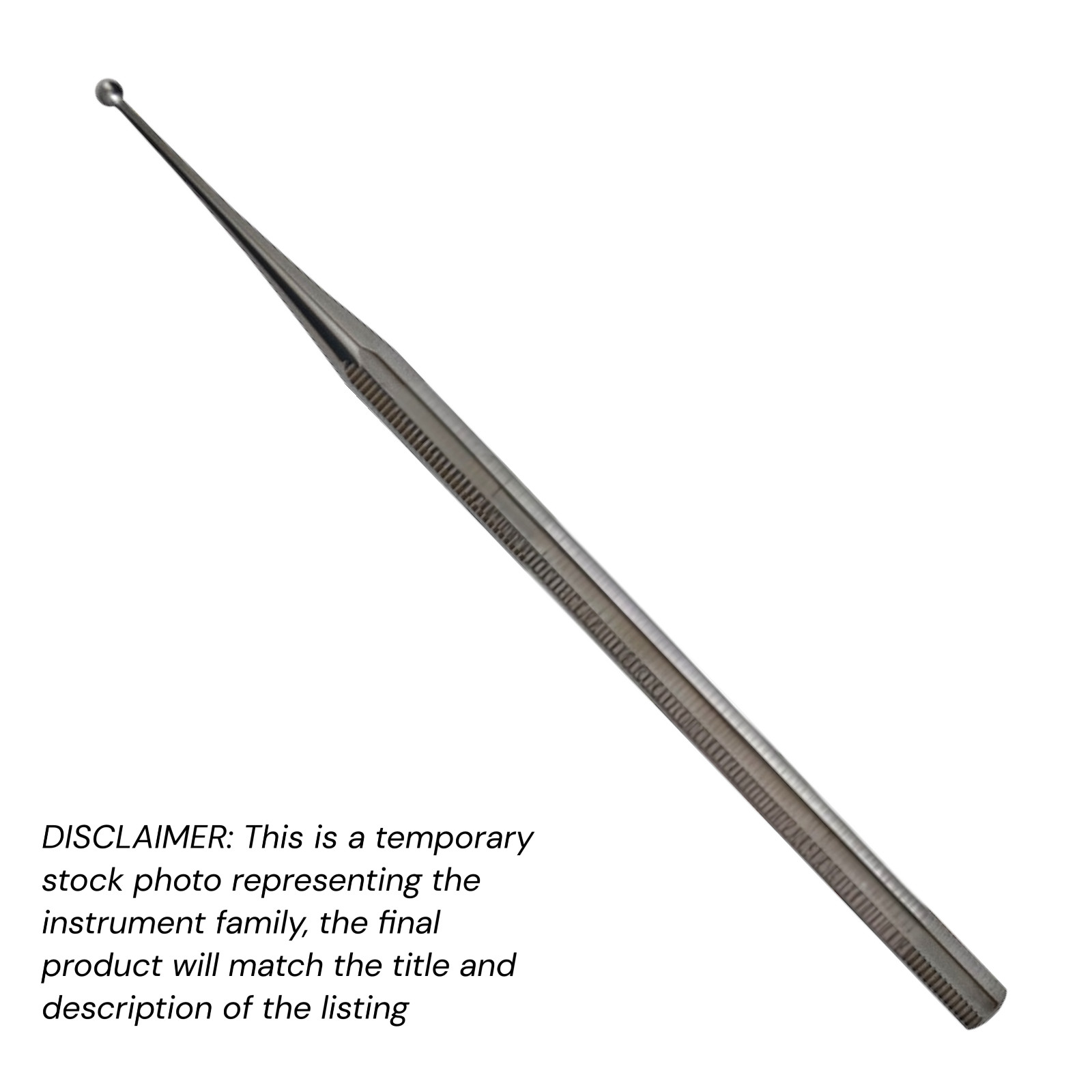 Set of 20 Excavator Curettes, 5.5″, Single Ended, 1.5×1.5 mm, With Hole