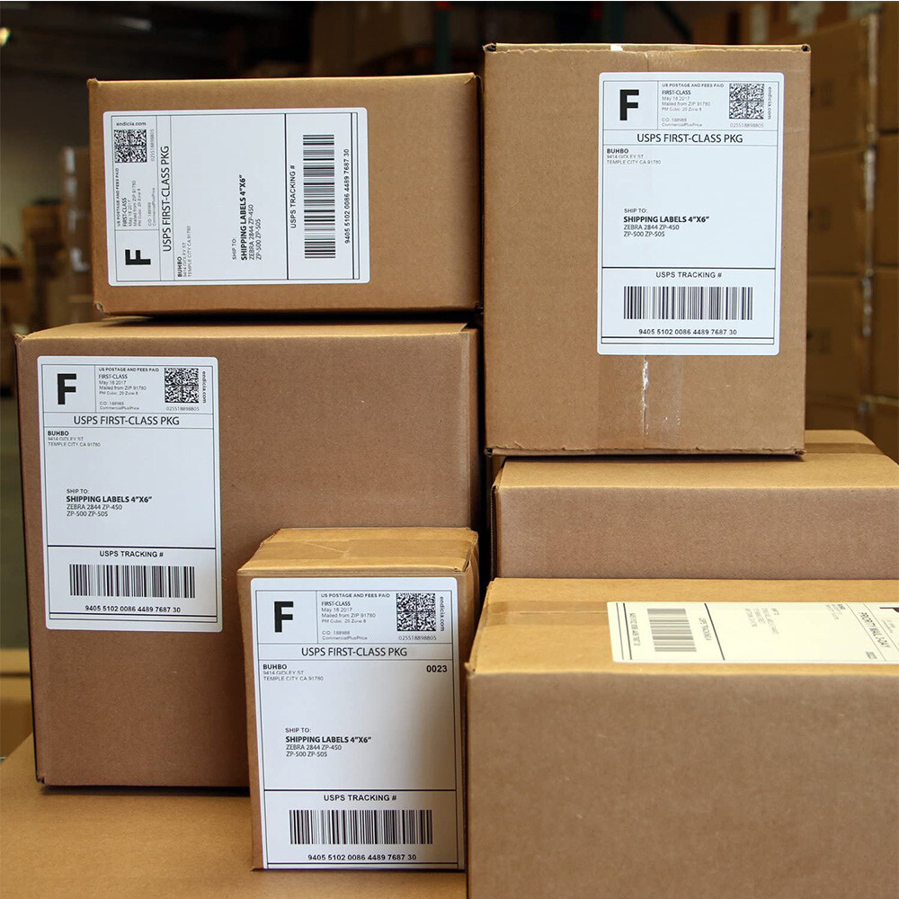 40 Rolls 4×6 Direct Thermal Shipping 10000 Labels For Zebra 2844 Eltron ZP450 US