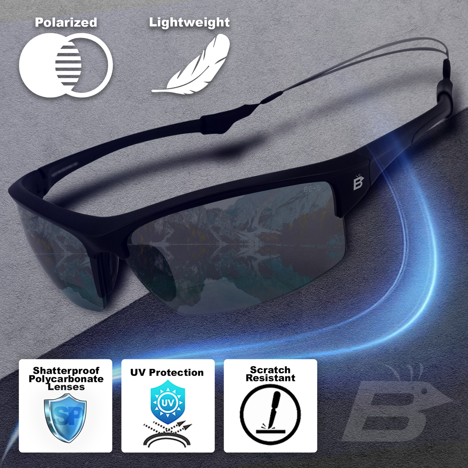 Birdz Eyewear Wave +1.5 Bifocal Polycarbonate Polarized Fishing Safety