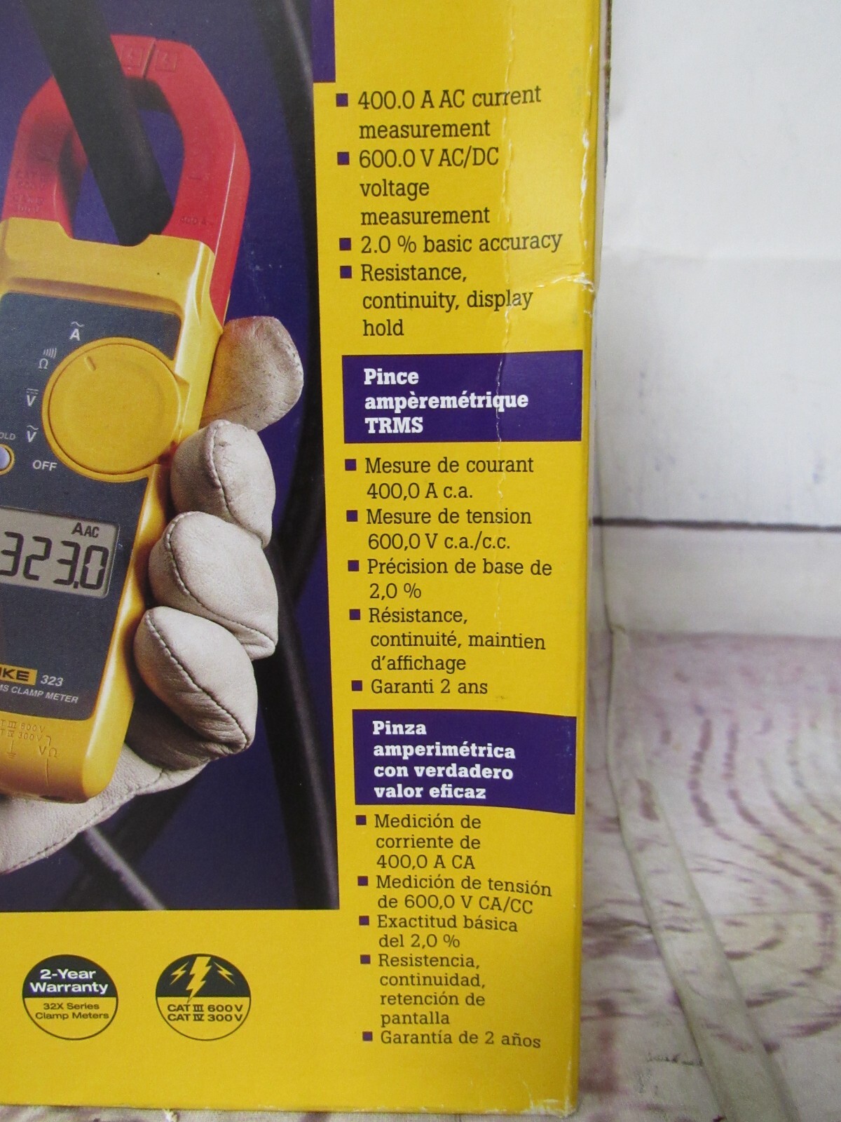 Fluke True-RMS clamp meter 323
