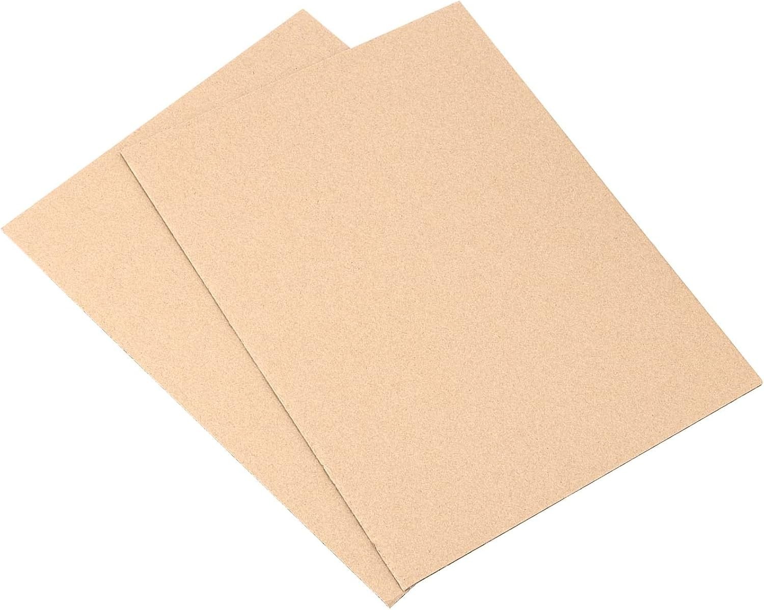 200 Pack Brown Corrugated Cardboard Sheets – Flat, Durable, Multi-Use for Cra…