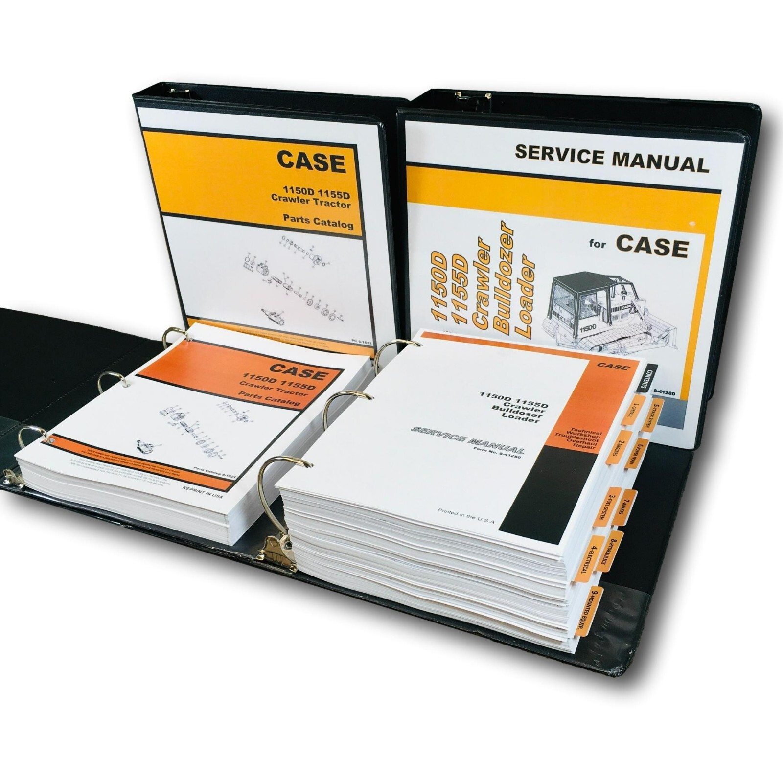 Case 1150D 1155D Crawler Dozer Loader Service Manual Parts Catalog Shop Book
