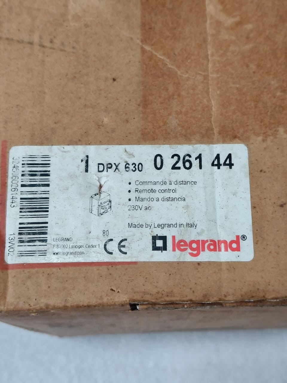 LEGRAND 026144 DPX 630 MOTOR OPERATOR UNIT AC 230V FOR DPX630 CIRCUIT BREAKER