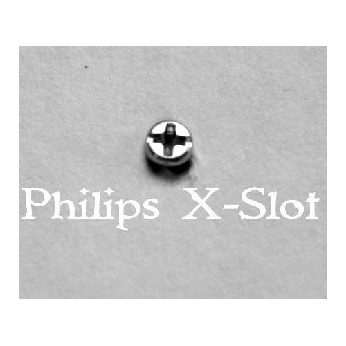 Screw small head, Phillips; 1.4mm Thread, 2.0mm Head, 5.0mm Length SS Black 100