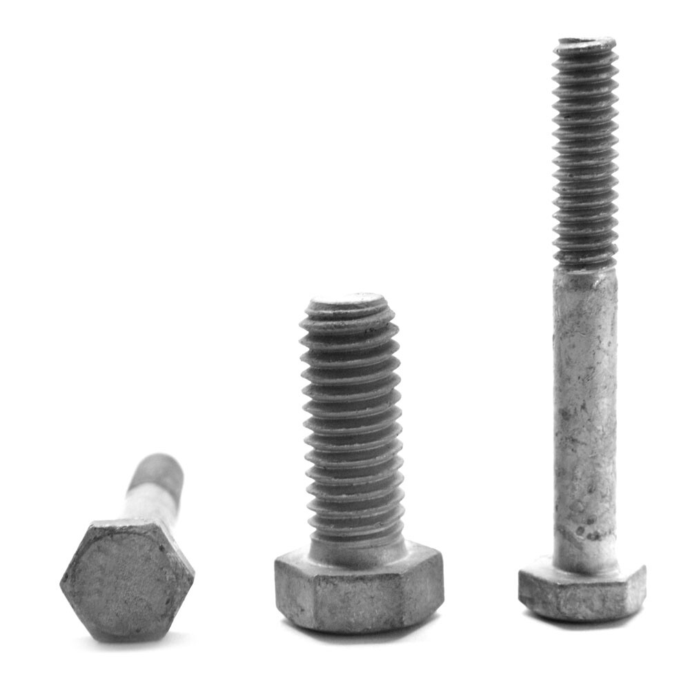 1/2″-13 x 6″ (PT) Coarse Thread A307 Grade A Hex Bolt Hot Dip Galvanized