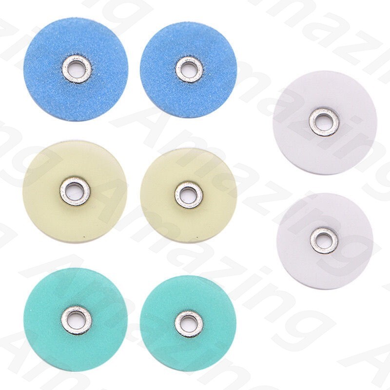 Dental Composite Veneer Finishing Polishing Discs Kit with Mandrel 12/14mm