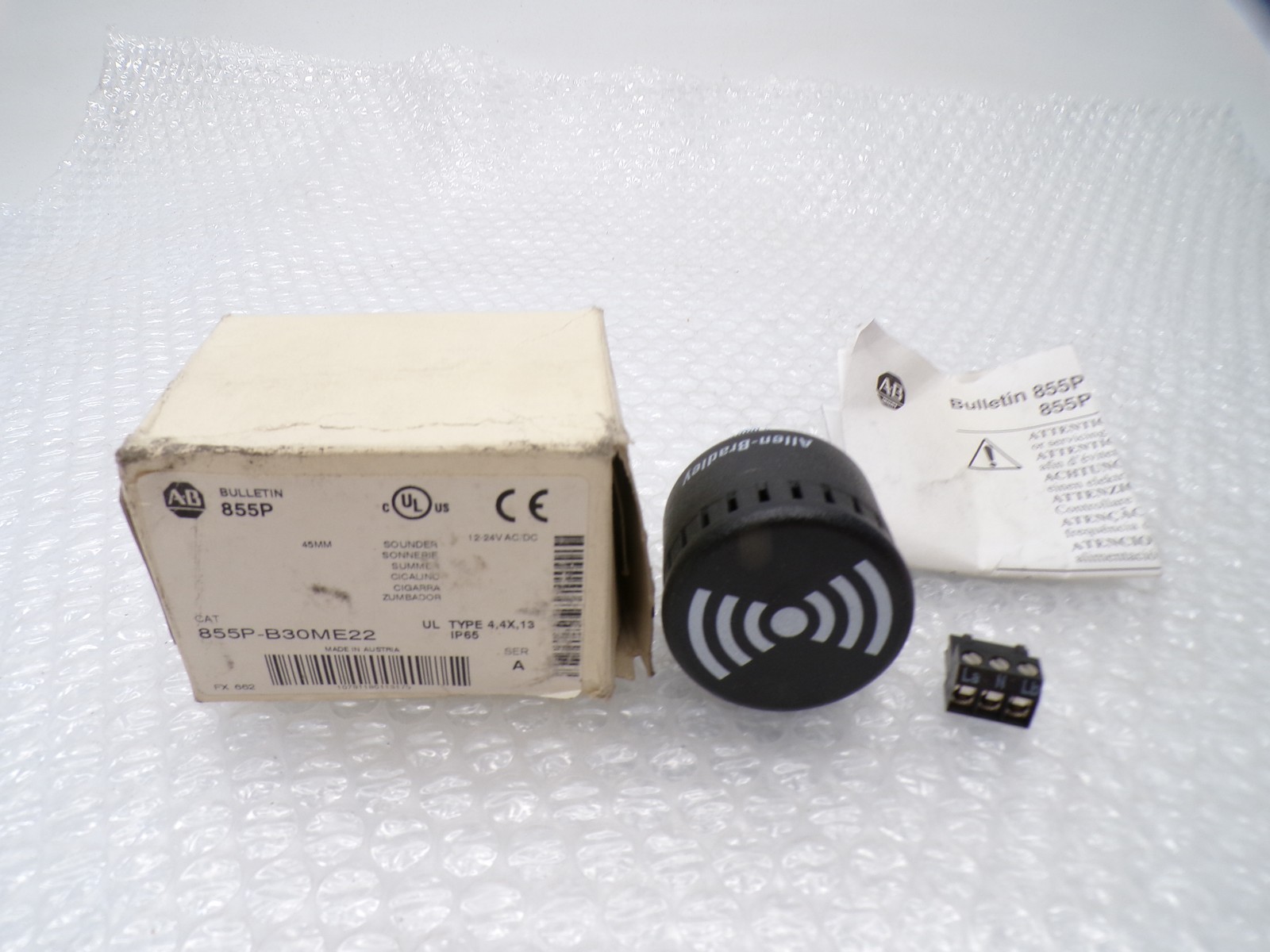 ALLEN BRADLEY 855P-B30ME22 SER.A SOUNDER NSMP