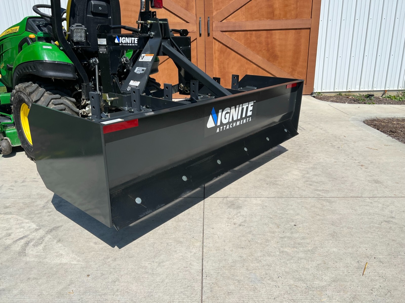 NEW 6 ft Box Blade FREE SHIPPING Tractor 3PT Attachment (Heavy Duty Made In USA)
