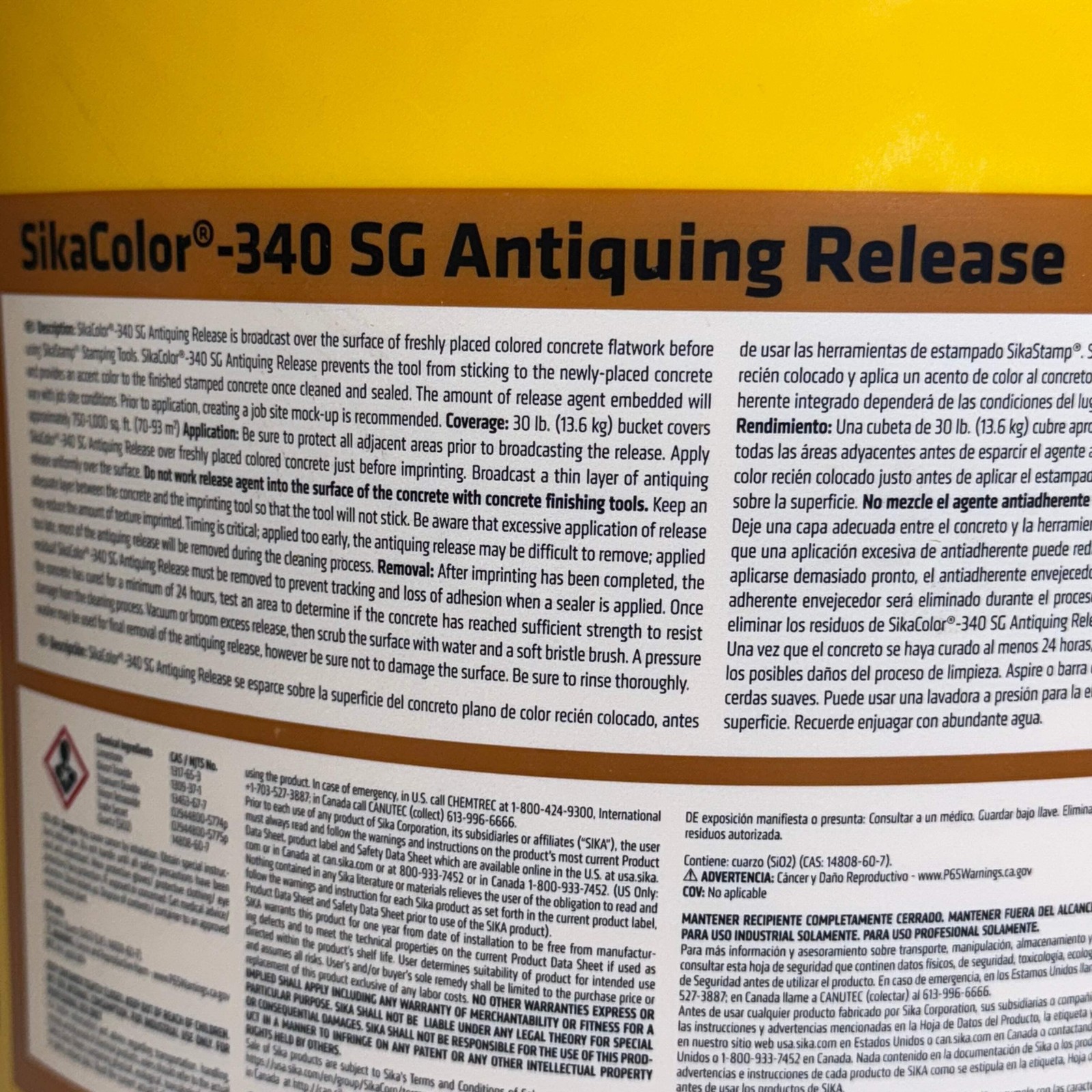 SIKACOLOR Antiquing Concrete Release 30 lbs SGR23 Smoke Exp 04/2027