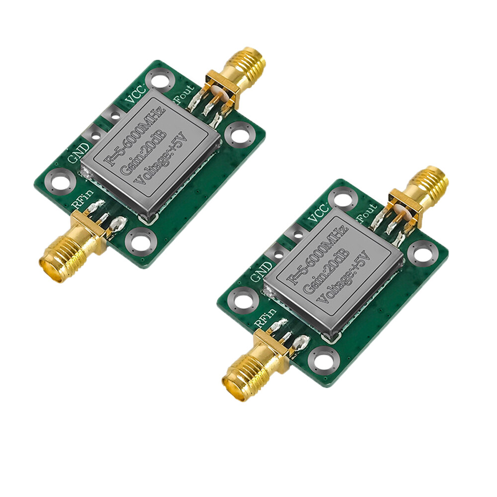 2PCS 5M-6GHz RF Amplifier Ultra Wideband Gain 20dB Medium Power Amplifier Board