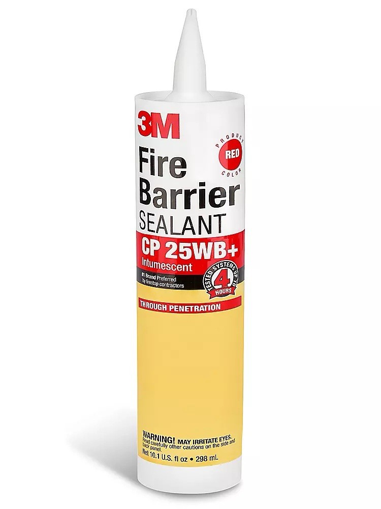Fire Barrier Sealant CP 25WB+, Red Color, 12. Pack, 10.1 fl oz Cartridge