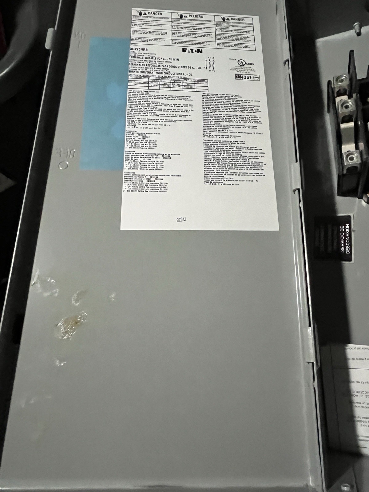Eaton DG223NRB General Duty Safety Switch New In Old Box