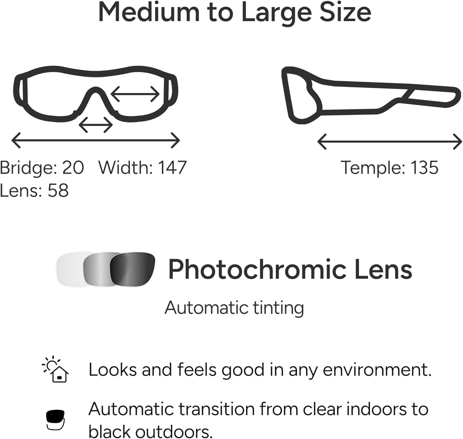 Armor Smart Safety Glasses, TR90 Frame, Light Adaptive Lenses, Open Ear Speakers