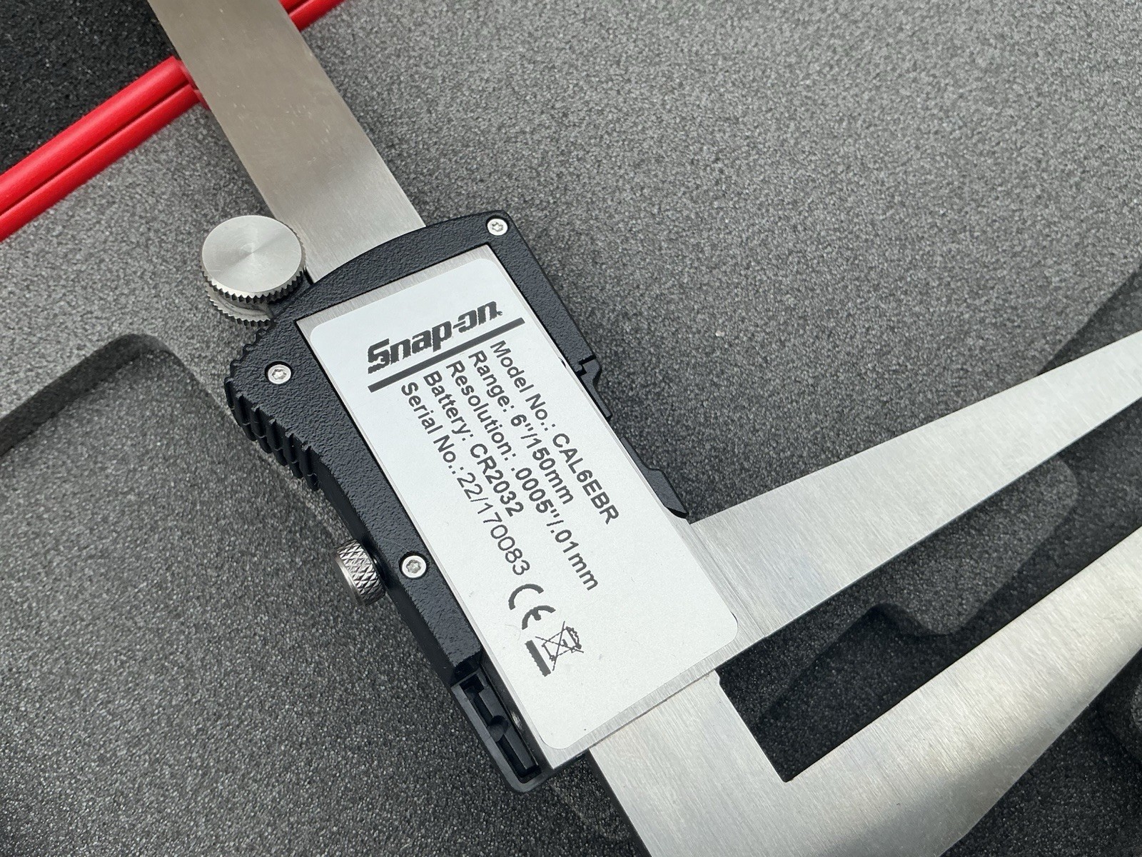 Snap-On Tools CAL6EAR 6-inch (150mm) Electronic Digital Caliper w/ Case