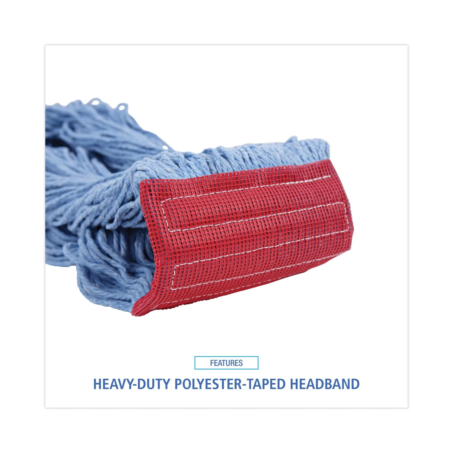 Boardwalk 1800LBDZ Pro Loop Web/Tailband Mop Head – Large, Blue (1 Dozen) New