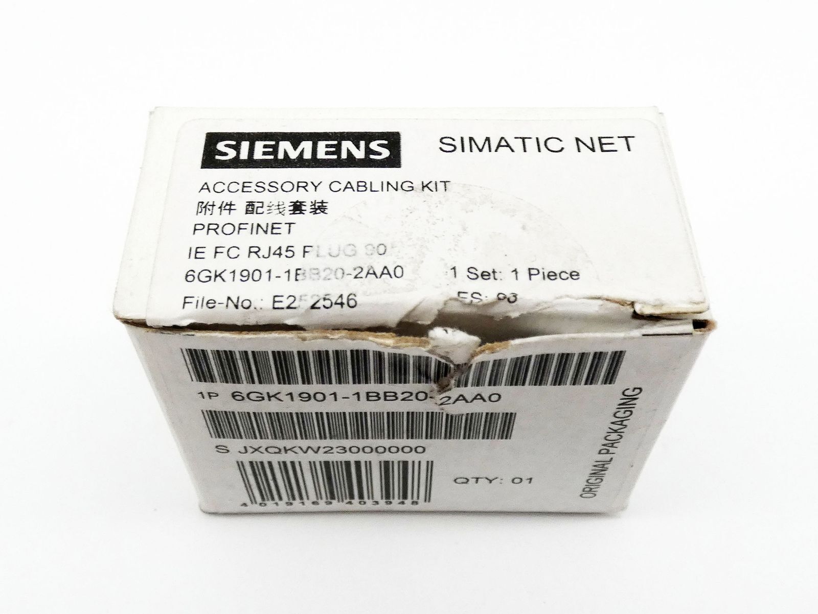 3x Siemens 6GK1901-1BB20-2AA0 6GK1 901-1BB20-2AA0 E:03 RJ45 Plug 90 -unused/original packaging-