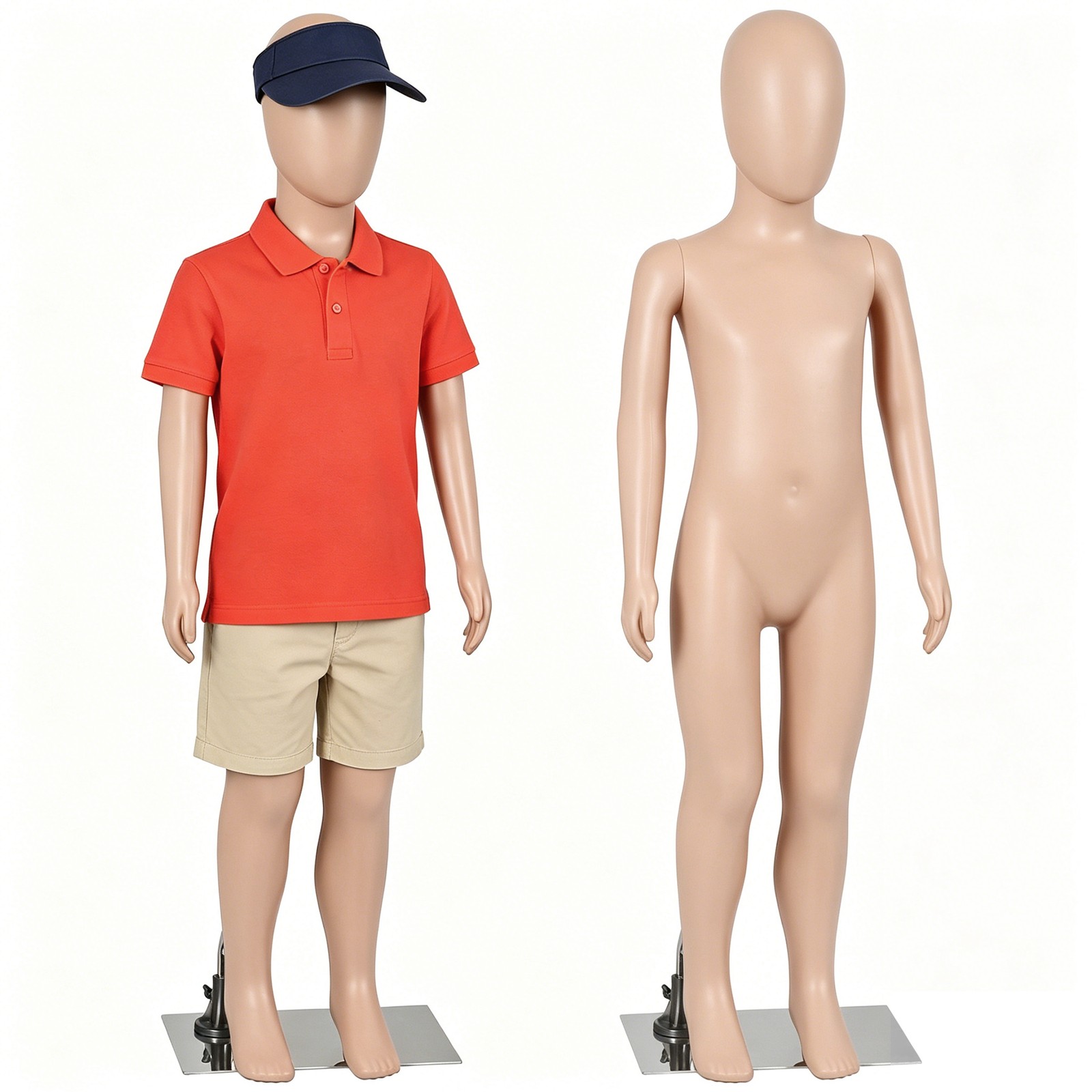 Detachable Kids Mannequin 360° Head Child Dress Form for Clothing Shop Nude