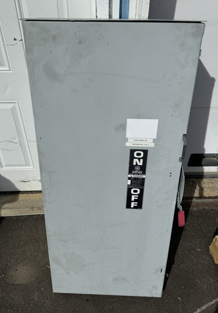 TH3365R GE 400 Amp 600V 3 Pole Fusible Nema 3R Outdoor Rated Disconnect Switch