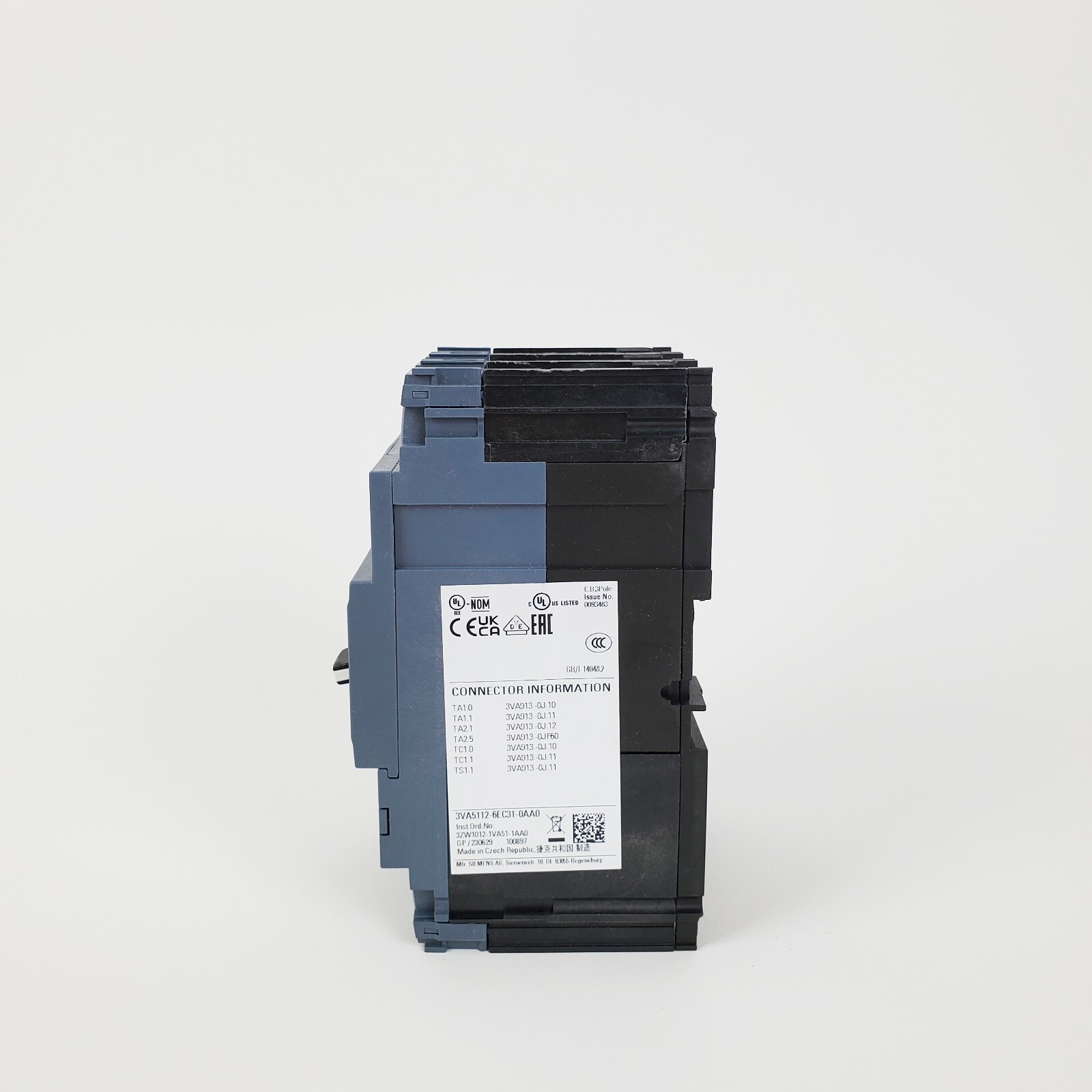 Siemens 3VA5112-6EC31-0AA0 3-Pole 125A Circuit Breaker , New!