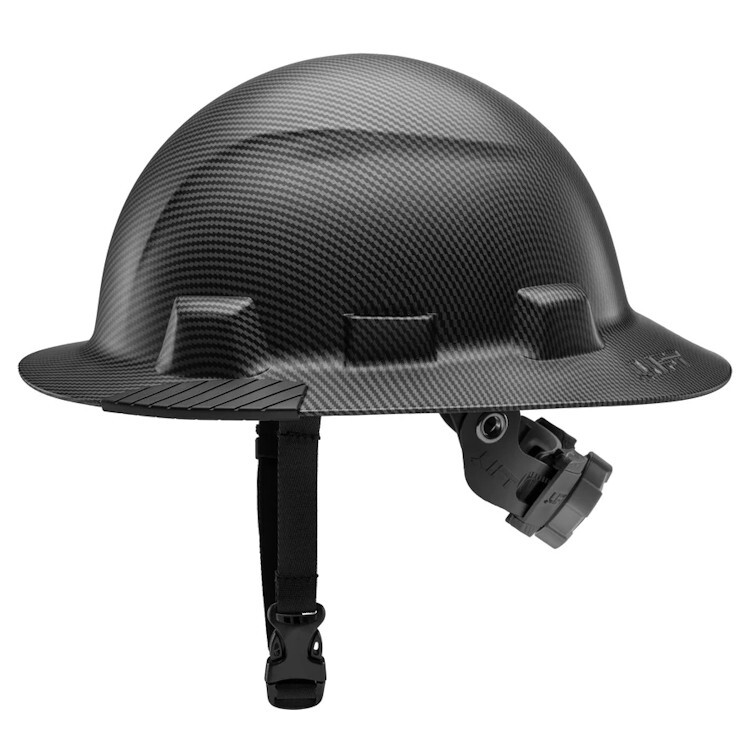 Lift Safety Black iDAX HDPE Full Brim Non-Vented Hard Hat- Class E