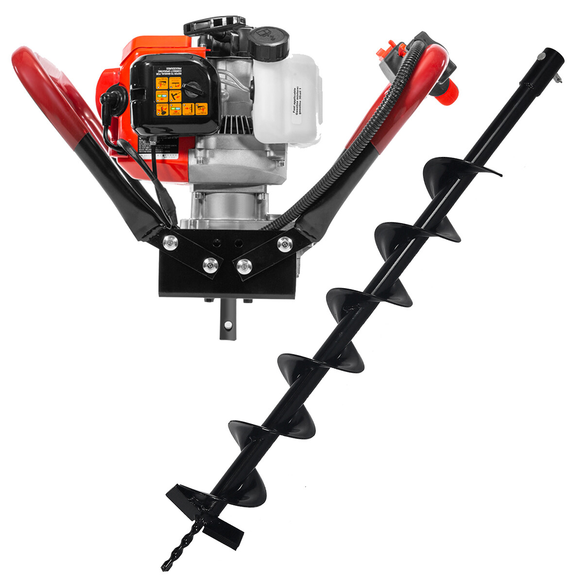 XtremepowerUS V-Type 55CC 2 Stroke Gas Post Hole Digger One Man Auger Motor