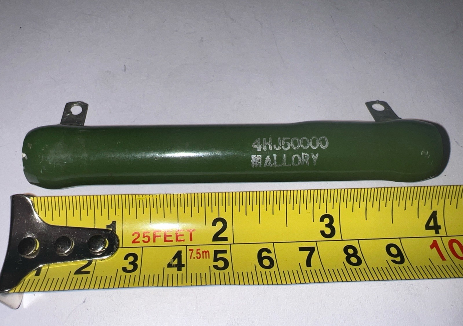 50,000 Ohm 40 Watt Ceramic Wirewound resistor 5% ￼ Tolerance By Mallory 4HJ50000