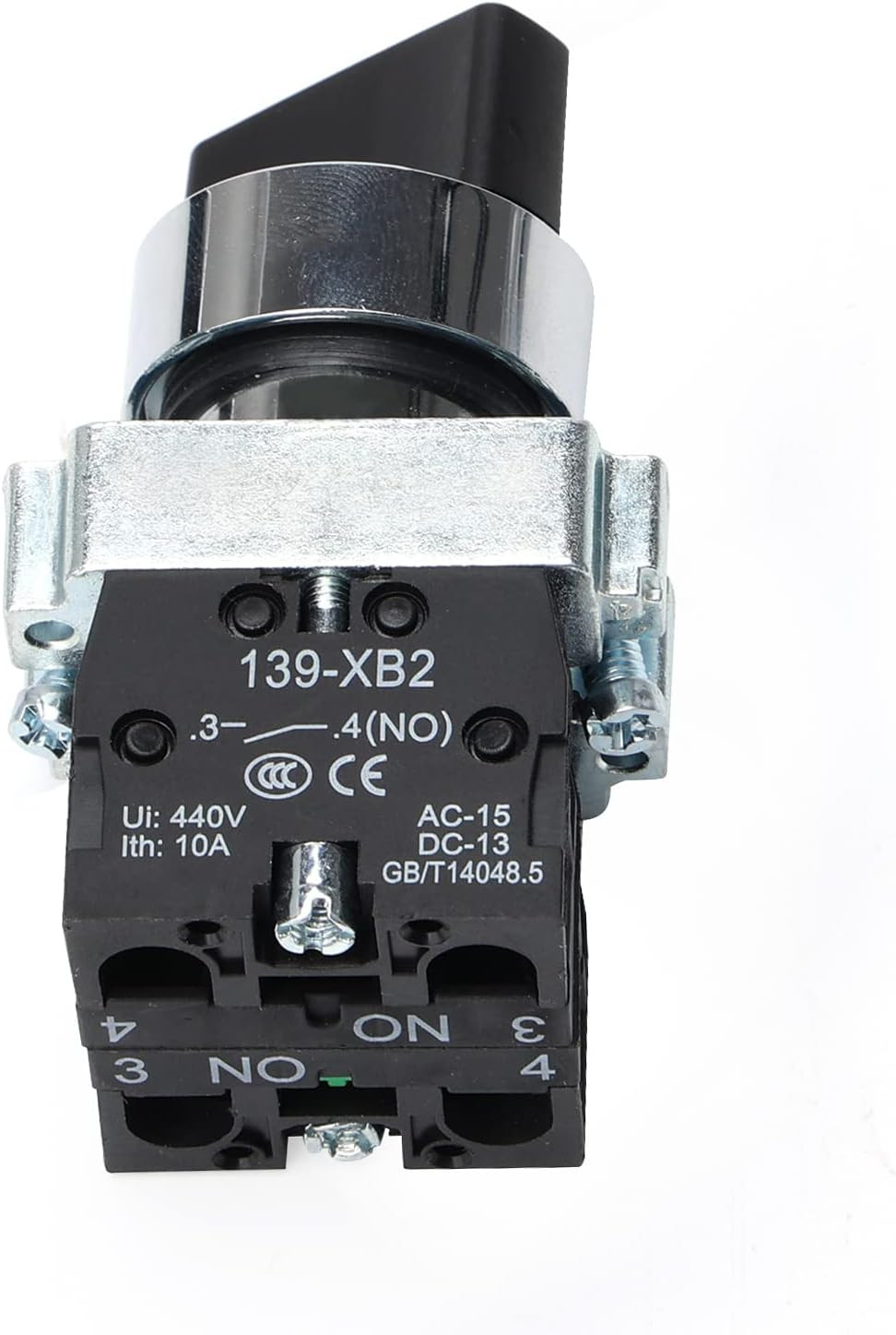 22Mm Selector Switch 3 Position Maintained 2NO Latching Rotary Selector Switch