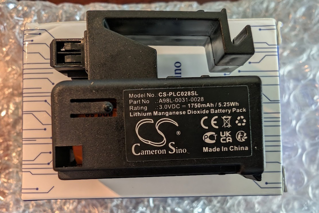CAMERON SINO CS-PLC028SL A98L-0031-0028 3.0VDC 1750mAh / 5.25Wh Battery Pack