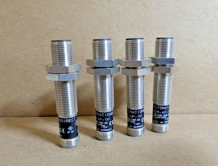 AutomationDirect PBM-AP-1H Inductive Proximity Sensor, 12mm, 1NO, PNP, 24V (New)
