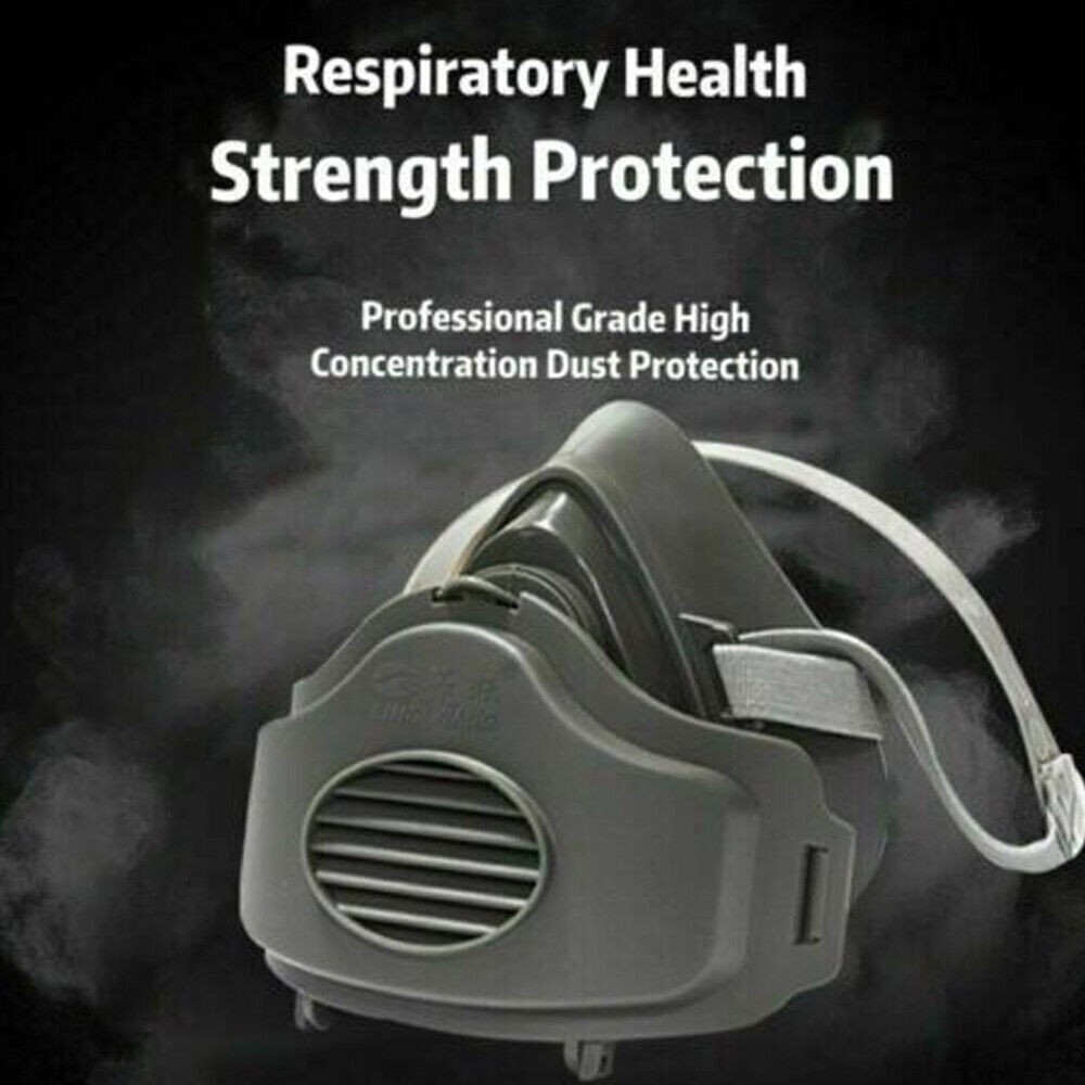 Safety Gas Mask Respirator Half Face For Painting Spraying Facepiece +20 Filters