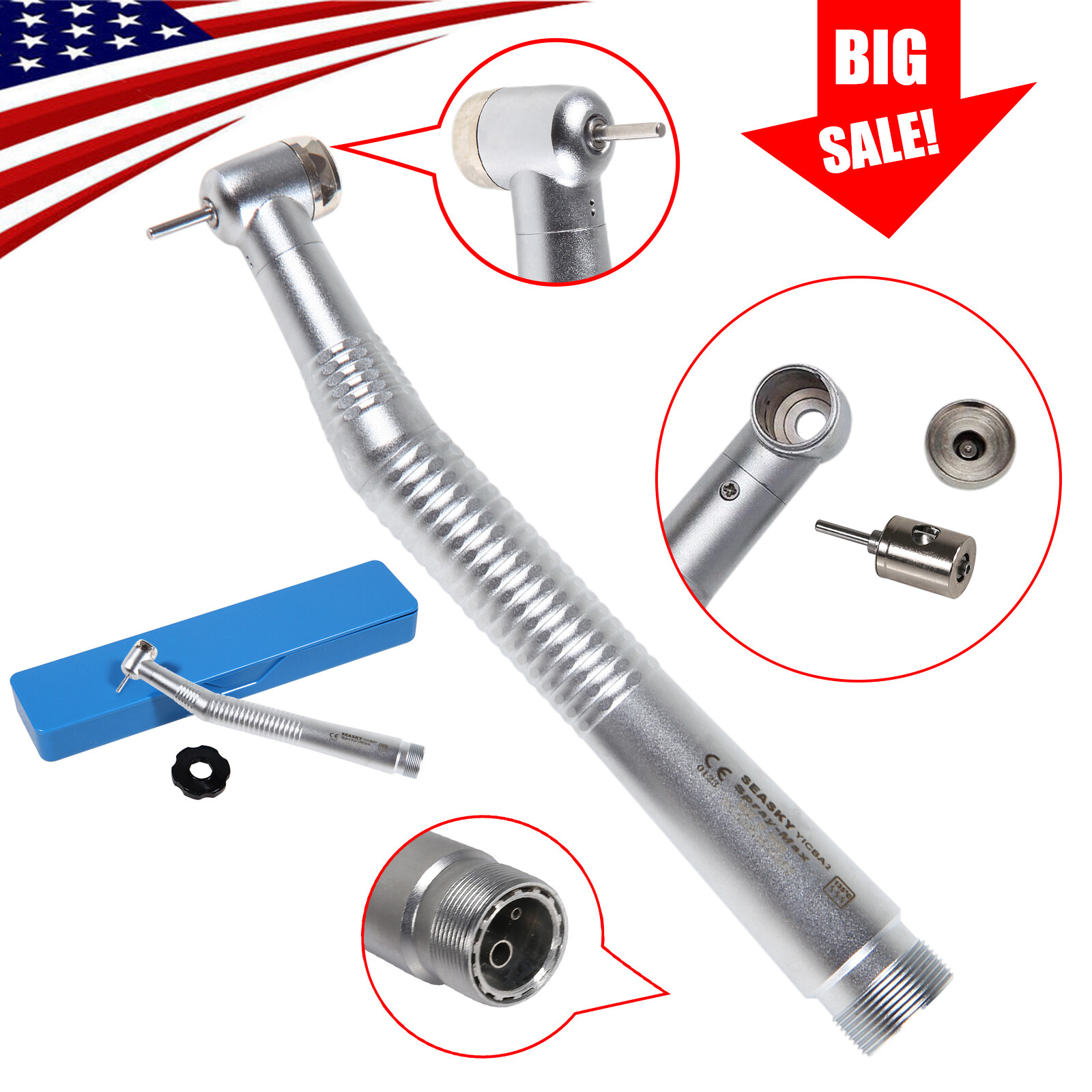 10 x Seasky Dental NSK Style High Speed Air Turbine Handpiece 2 holes borden
