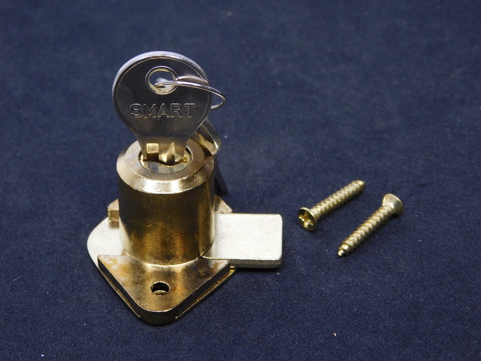 DESK OFFICE DRAWER CABINET LOCK BRASS 7/8″DIA x7/8″L Cylinder Keyed Different HN