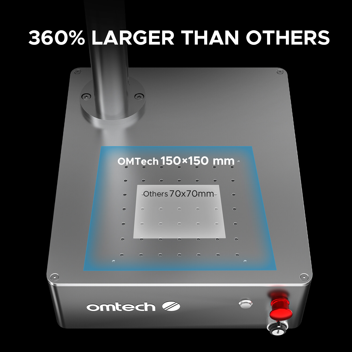 OMTech 30W Intergrated Fiber Laser Marker 5.9×5.9in. -Galvo Compact 30 – Used