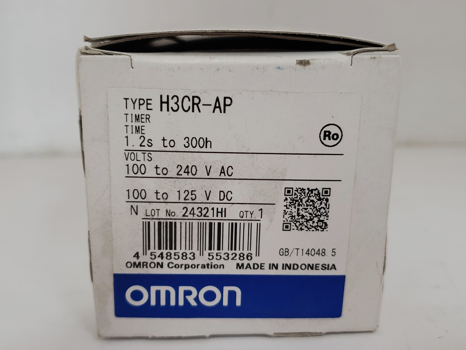 OMRON H3CR-AP SOLID STATE TIMER 11 PIN 100-240V AC 100-125V DC NIB