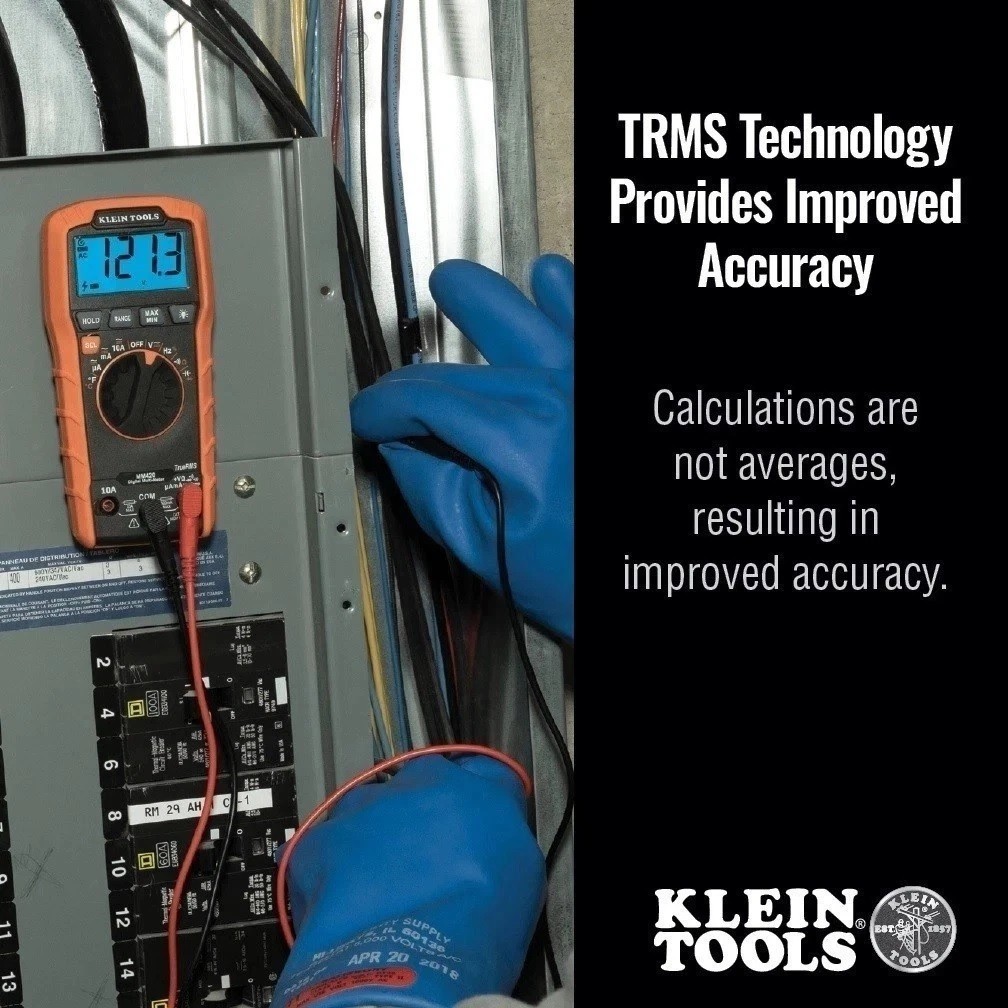 Klein Tools MM420 600V Digital Multimeter, TRMS Auto-Ranging, Temp🚚From USA🚚