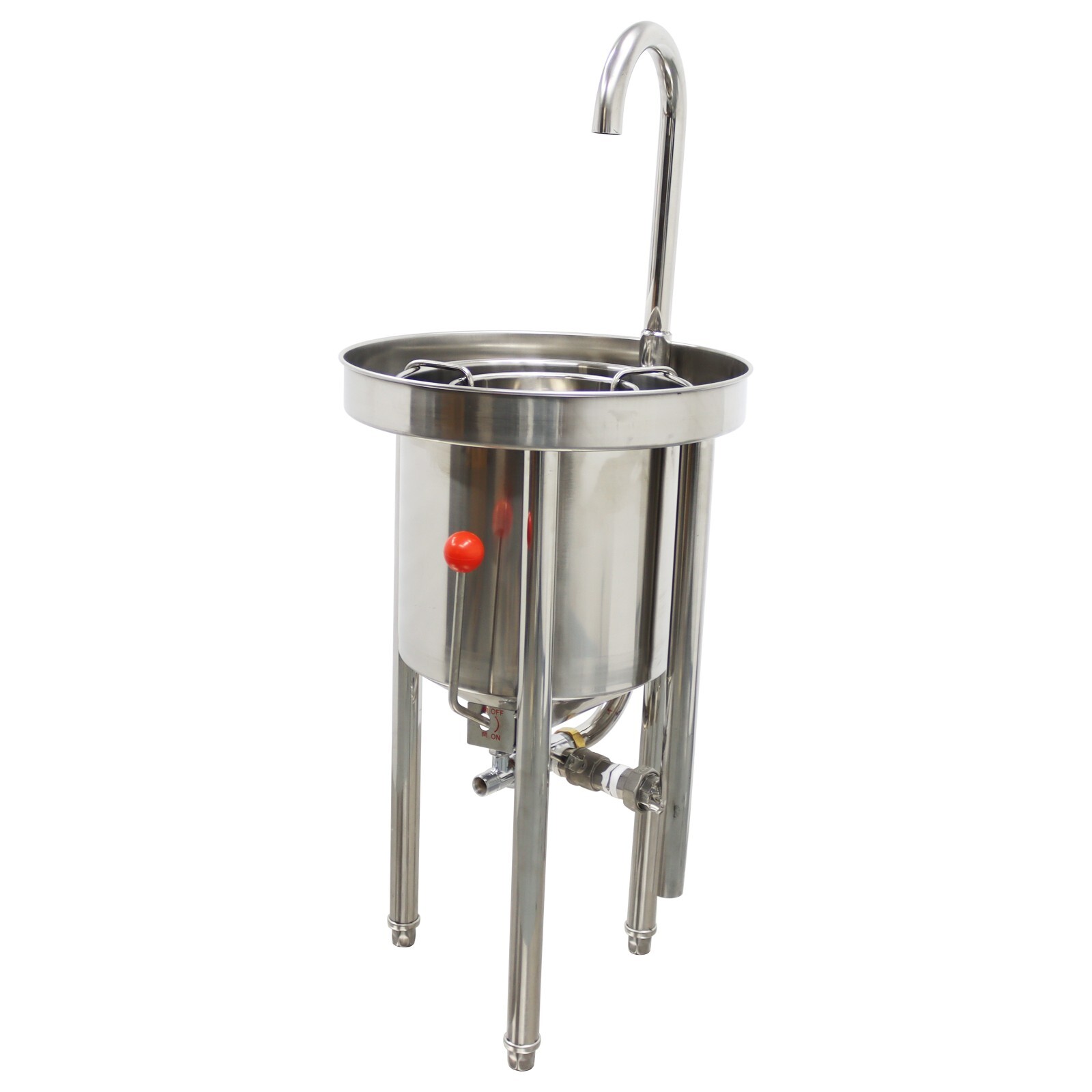 44lb Commercial Rice Washing Machine Automatic Rice washer 20kg Stainless Bucket