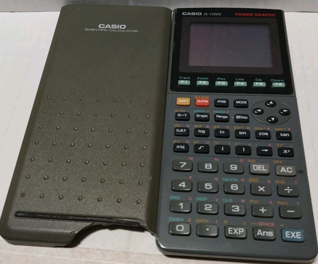 Casio Fx-7700G Power Graphic Black LCD Display Graphing & Scientific Calculator