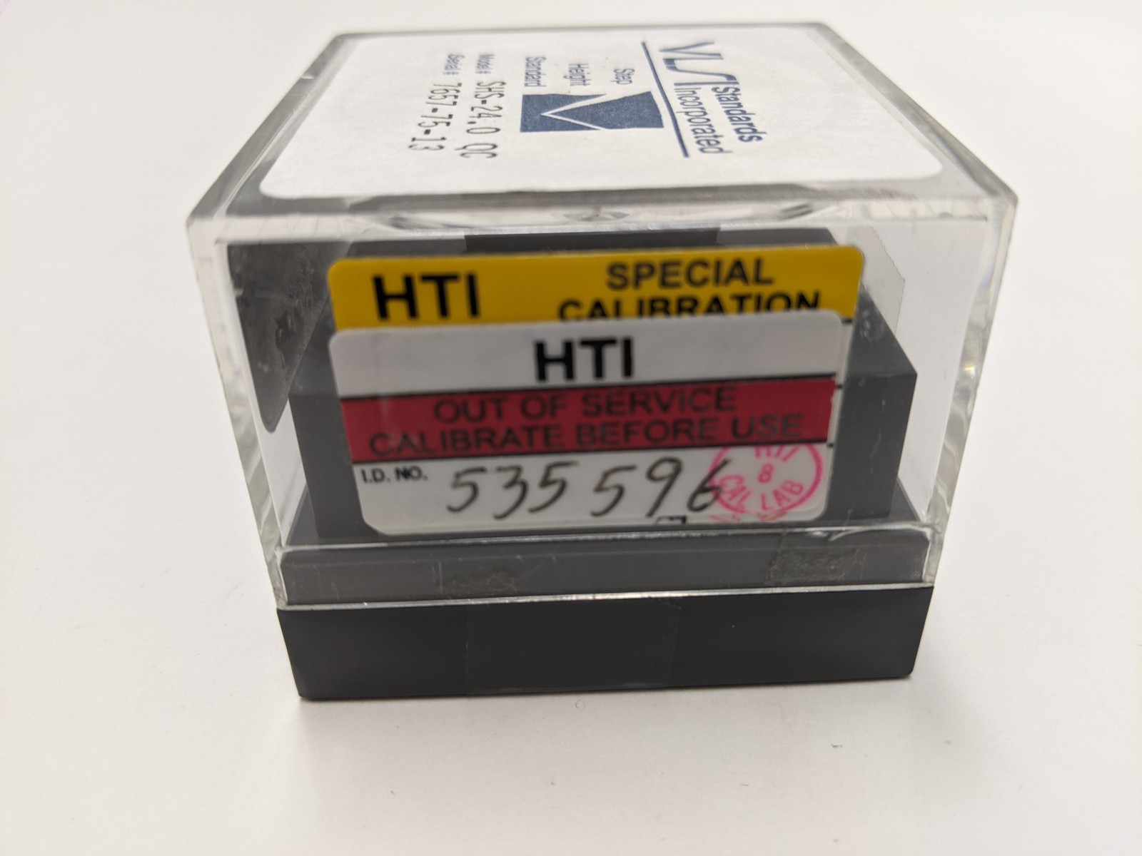 VLSI SHS-24.0 QC Step Height Standard 24 µm Quartz Calibration Block