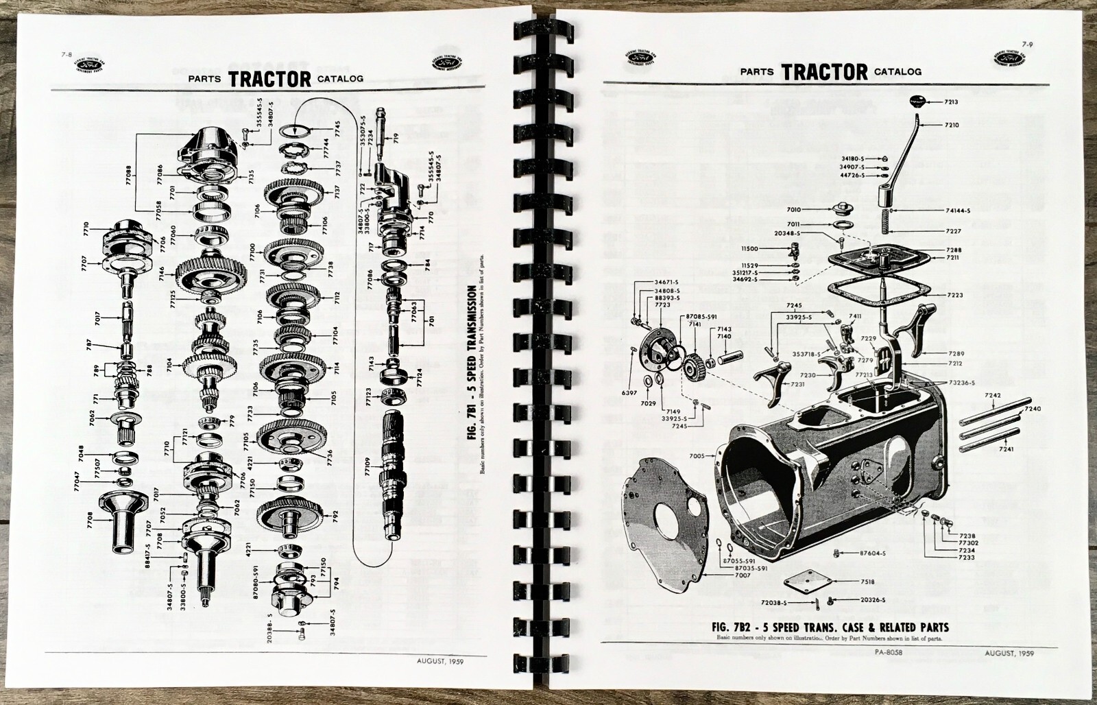 Ford Naa 501 600 700 800 900 1801 Tractor 1953-1959 Master Parts Manual Catalog