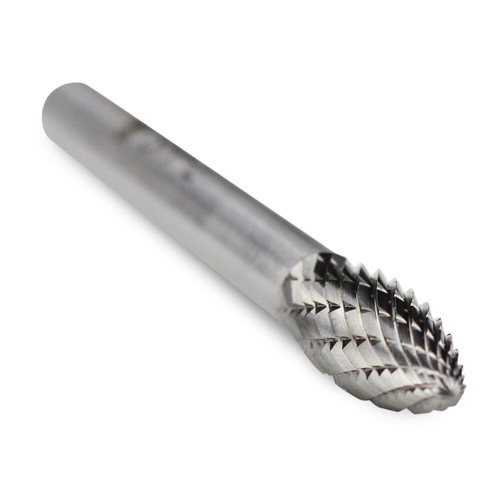 BHA Tungsten Carbide Burr Rotary Files Grinder Bits, Double Cut – 1/4 Inch Shank