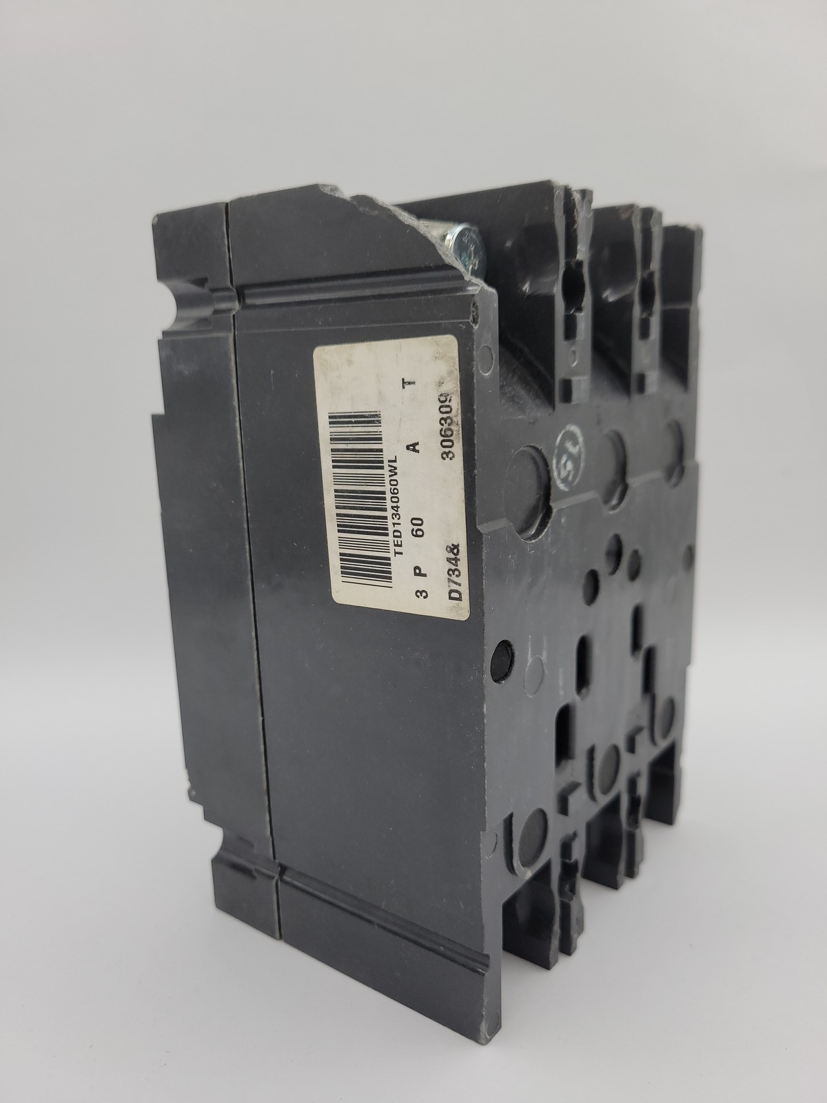 General Electric TED134060WL Bolt-On Circuit Breaker 60A 3P 480VAC 18KA TED