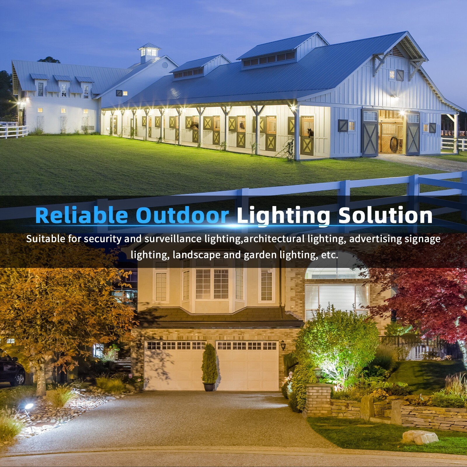 15W 4000K Outdoor Security Led Flood Light Knuckle Mount for Yard Garden Garage