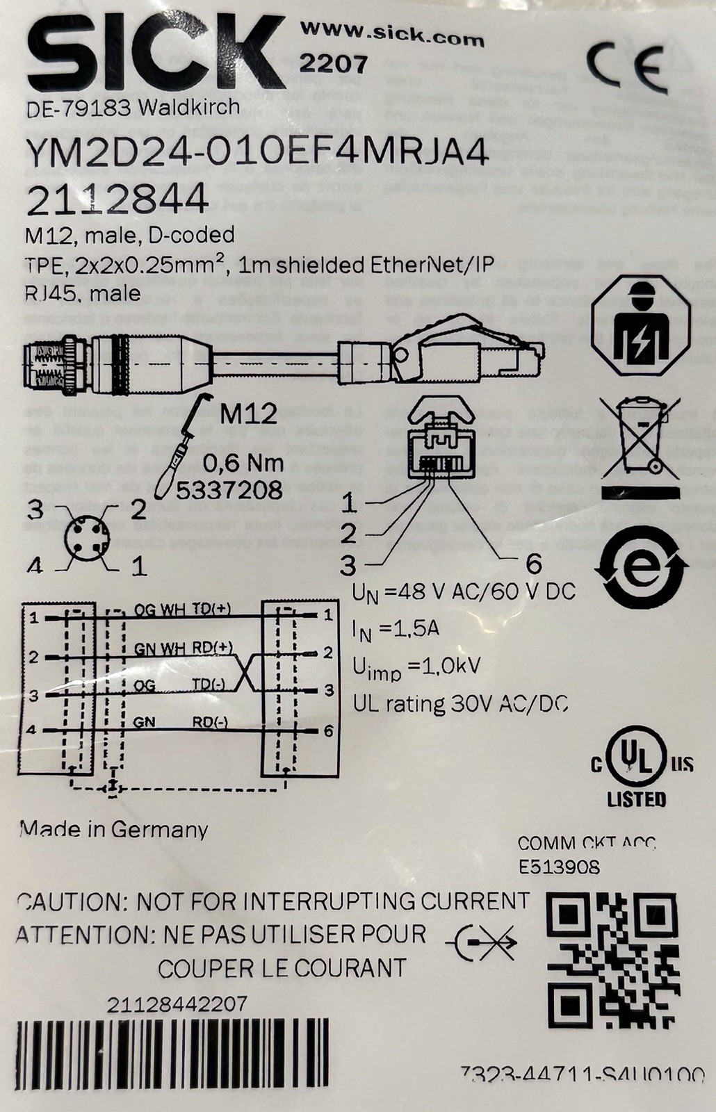 SICK TiM571-2050101 2D LiDAR Scanner | Ethernet | Industrial Safety | Tested