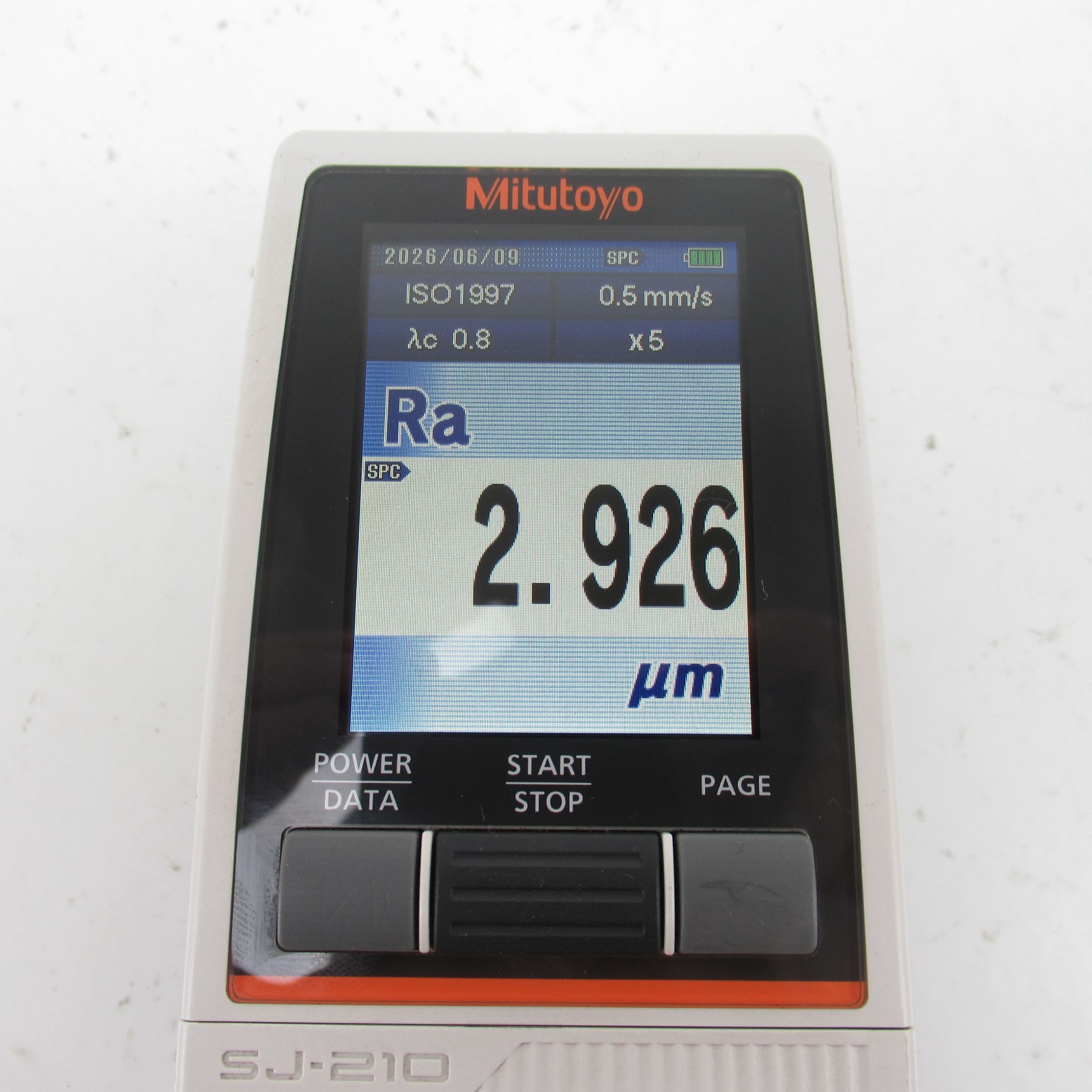 MITUTOYO SJ-210 PORTABLE SURFACE ROUGHNESS TESTER W/